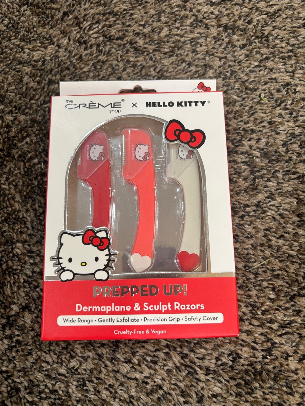 The Crème Shop x Hello Kitty Dermaplane & Sculpt Razors - Red, White, Cream